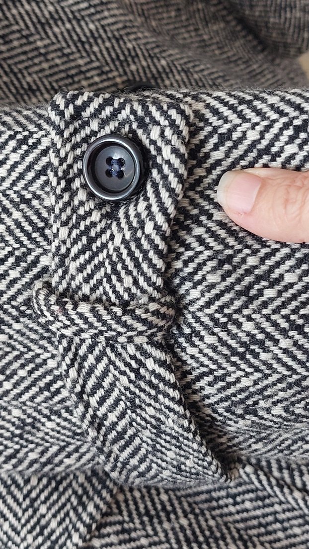 Çift Düğmeli Uzun Kaban - Görsel 3