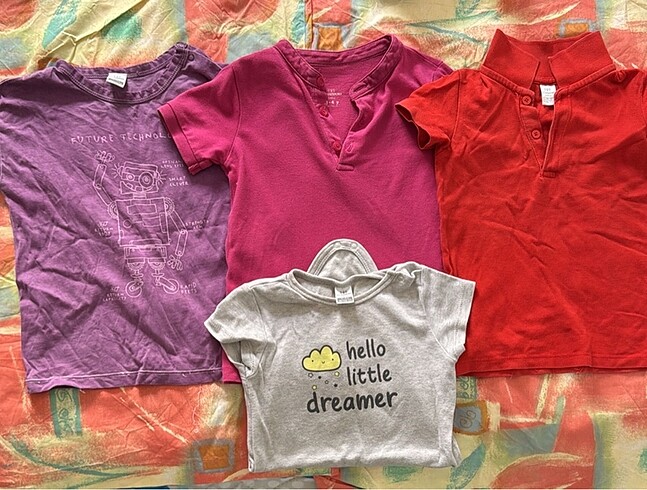 Çocuk tshirt zıbın polo x 4