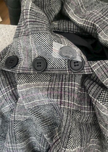 Gri Pilili Kadın Kumaş Pantolon - Görsel 3