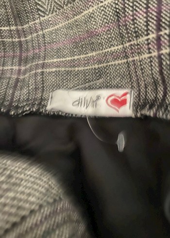 Gri Pilili Kadın Kumaş Pantolon - Görsel 6