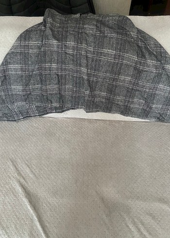 Gri Pilili Kadın Kumaş Pantolon - Görsel 5