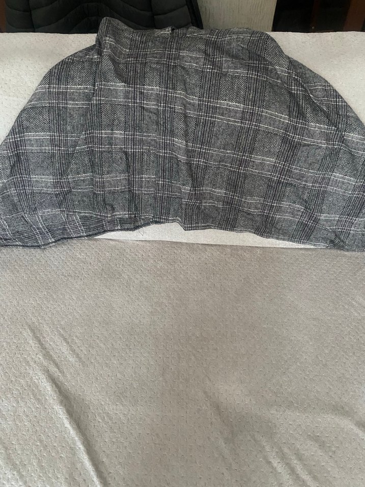 Gri Pilili Kadın Kumaş Pantolon - Görsel 5