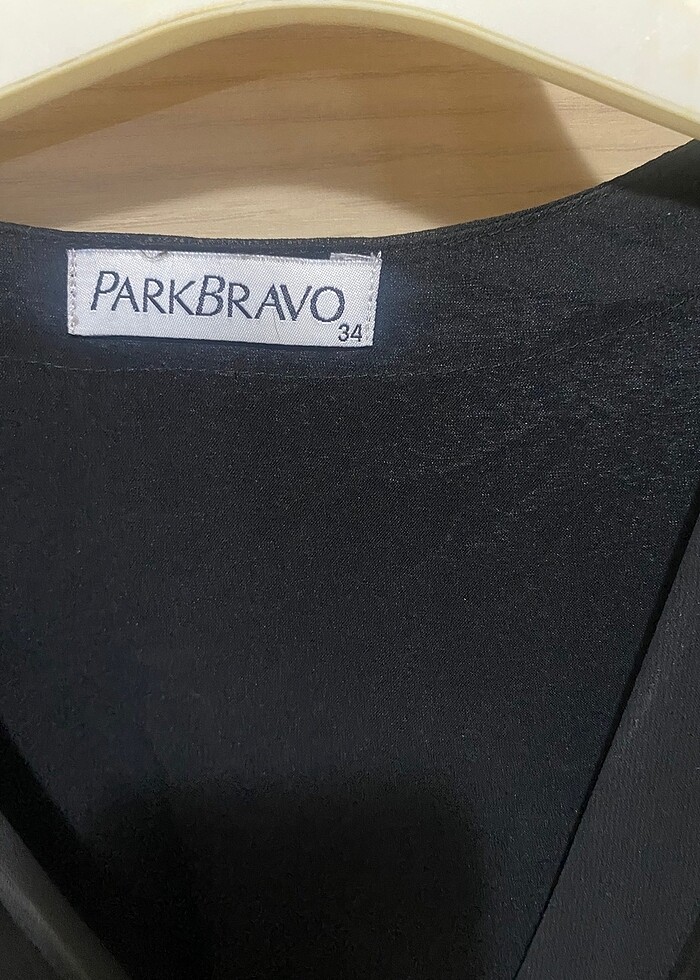 Siyah ipek elbise - Görsel 3