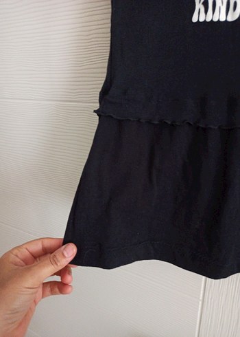 t-shirt bluz snow basıc L siyah - Görsel 5