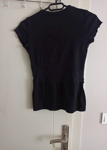 t-shirt bluz snow basıc L siyah - Görsel 4