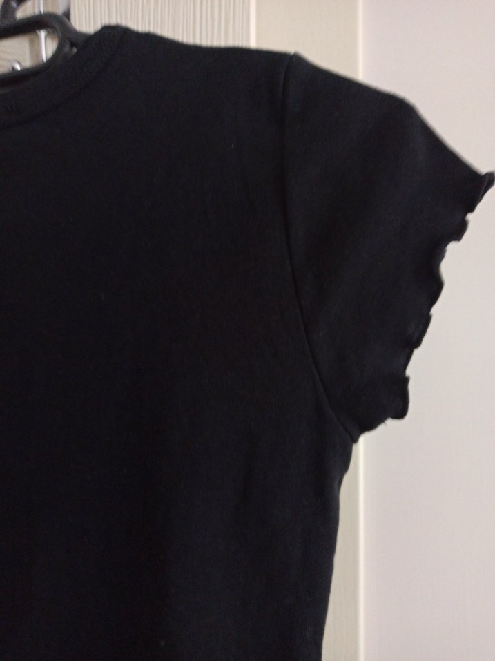 t-shirt bluz  snow basıc L siyah - Görsel 3