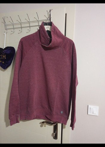 l Beden sweatshirt L beden DeFacto hafif tüylenme var Yakalı Sweatshirt