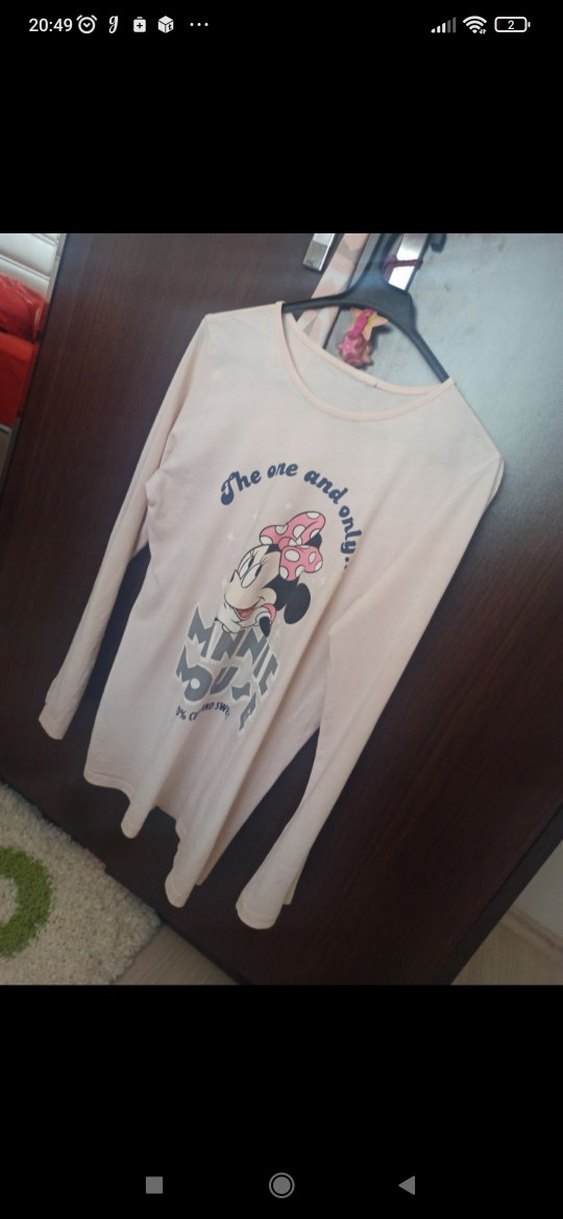 bady bluz , bady t-shirt Önünde Minnie Mouse  13-14 yaş LCW - Görsel 3