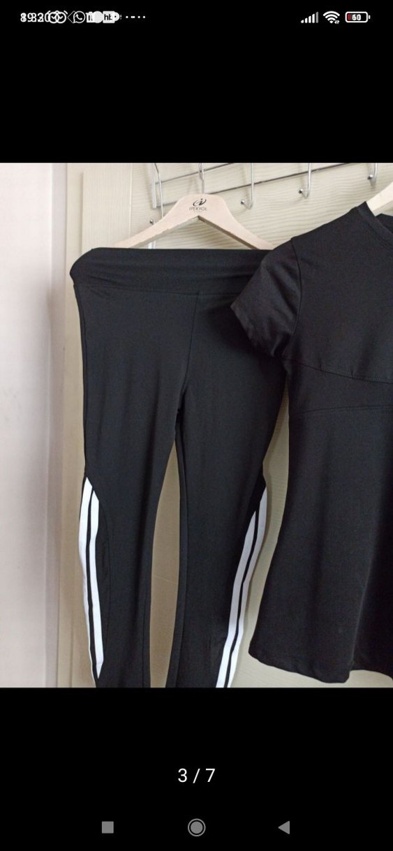 Adidas Siyah Kadın Spor Takım - Görsel 3