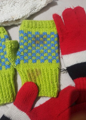 eldiven ellik çeşitli kozmik sorun varRenkli Örgü - Görsel 4