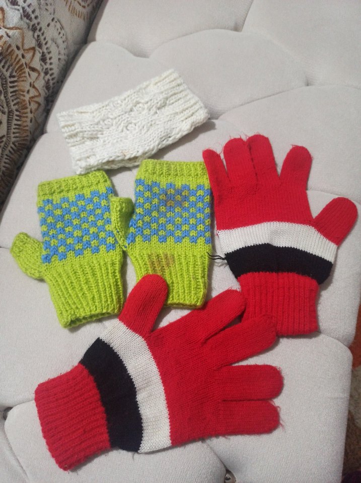 eldiven ellik çeşitli kozmik sorun varRenkli Örgü - Görsel 5