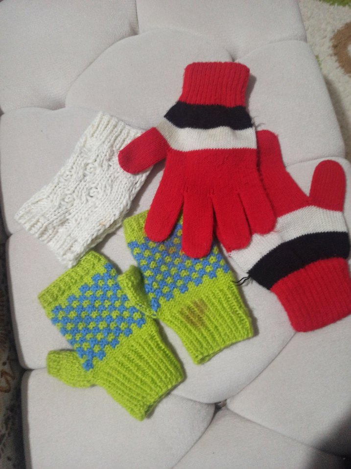 eldiven ellik çeşitli kozmik sorun varRenkli Örgü - Görsel 2