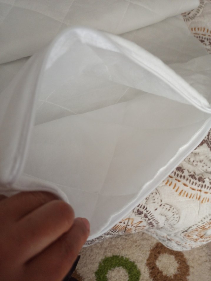 yastık kılıfı içi elyaflı kalın kumaş Kapitoneli Yastık Koruyucu - Görsel 5