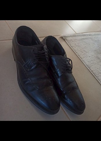 ayakkabı klasik deri ayakkabı sarar 43 sorunsuzSiyah Klasik - Görsel 5