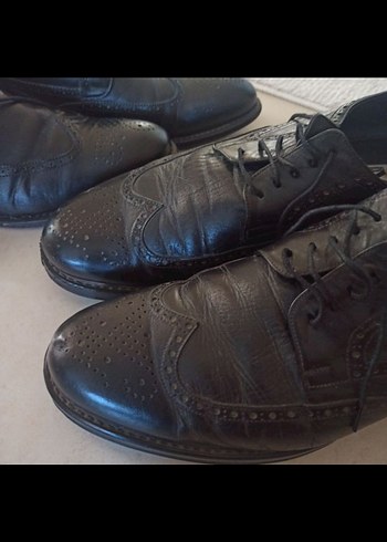 Siyah Deri Klasik Erkek Ayakkabı - Görsel 2