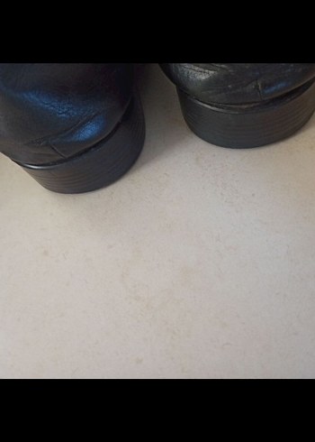 Siyah Deri Klasik Erkek Ayakkabı - Görsel 4