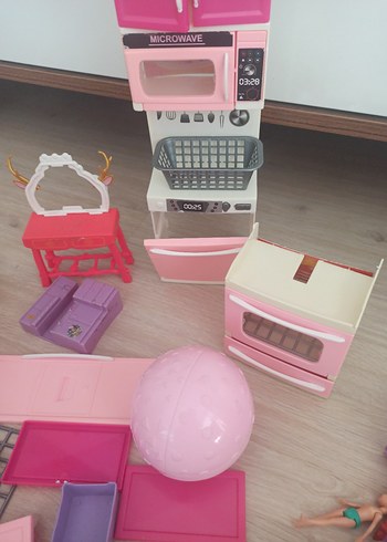 Beden Renk Pastel Pembe Oyuncak Mutfak Seti