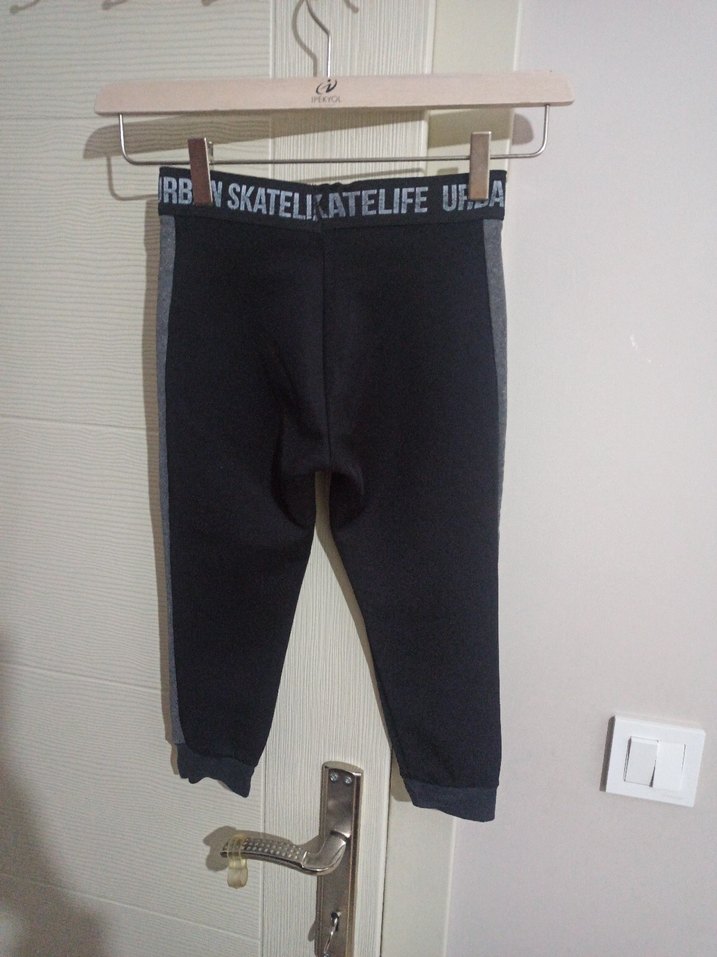 eşofman alt pantolon tayt erkek 3-4 koton sorunsuz tayt kumaş - Görsel 5