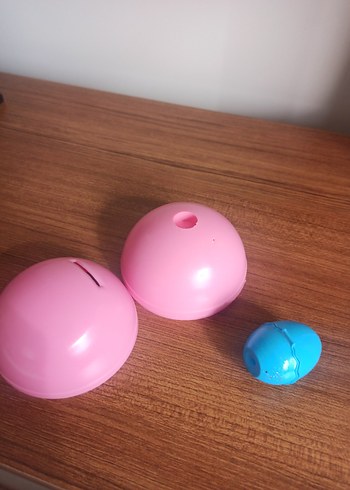 oyuncak küre kumbara yumurta Pembe Pilates Topu - Görsel 5