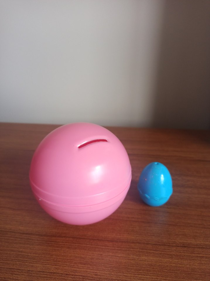 oyuncak küre kumbara yumurta Pembe Pilates Topu - Görsel 2