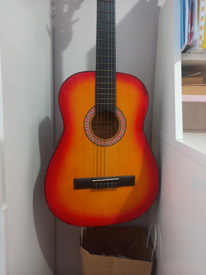 klasik gitar manuel Raymond handeraftedRenkli Klasik Gitar - Görsel 5