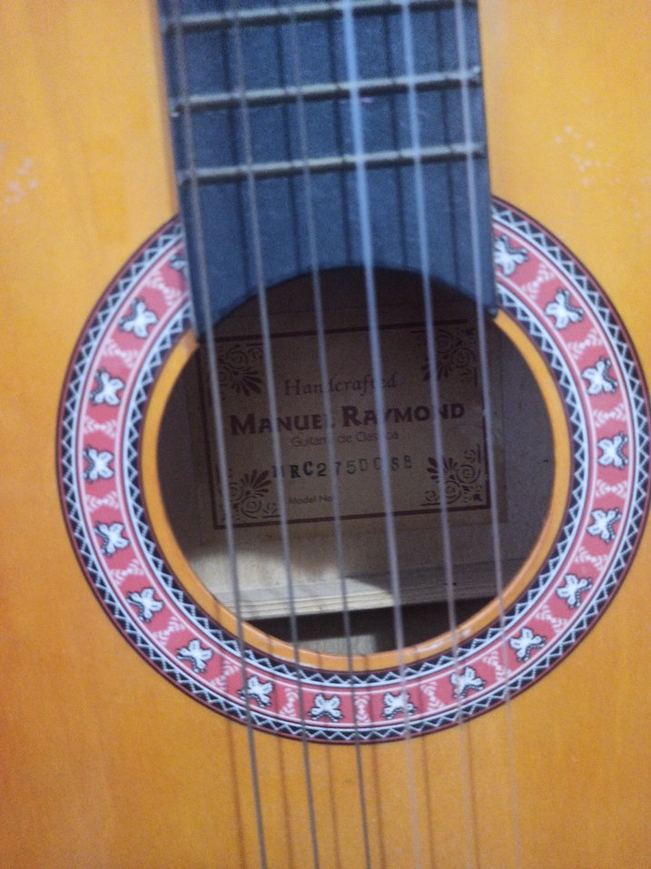 klasik gitar manuel Raymond handeraftedRenkli Klasik Gitar - Görsel 4