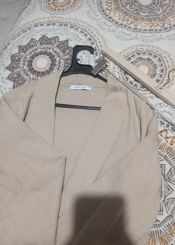 hırka ceket blazer bej reng Jimmy key S/M Midi Kadın Hırka - Görsel 2