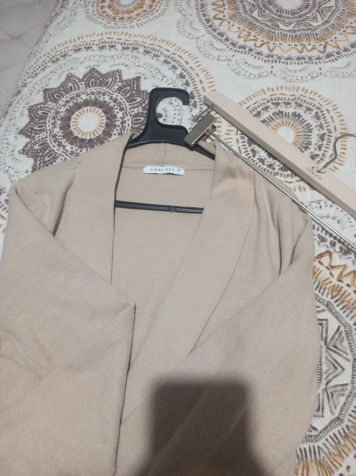 hırka ceket blazer bej reng Jimmy key S/M  Midi Kadın  Hırka - Görsel 2