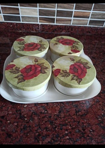 kahvaltı saklama kabı seti kahvalti nazen kaplar sert melamin - Görsel 4