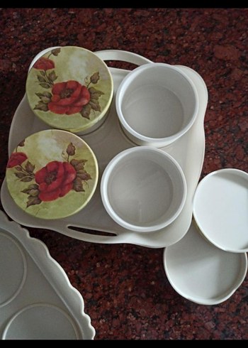 kahvaltı saklama kabı seti kahvalti nazen kaplar sert melamin - Görsel 5