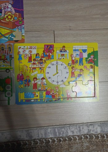 Çocuklar için Renkli 3'lü Puzzle Seti - Görsel 4