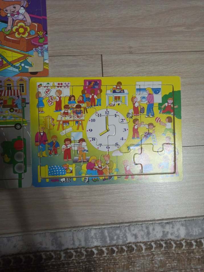 Çocuklar için Renkli 3'lü Puzzle Seti - Görsel 4