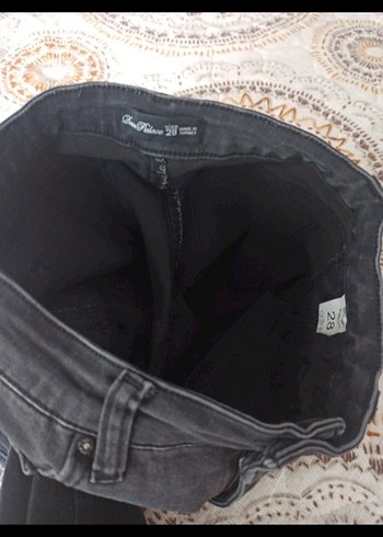 kot pantolon Jeans denim 28 antrasit bel 35 boy 92 likralı yumuş - Görsel 3