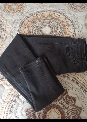 kot pantolon Jeans denim 28 antrasit bel 35 boy 92 likralı yumuş - Görsel 4