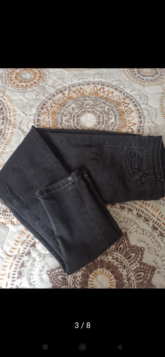 kot pantolon Jeans denim 28 antrasit bel 35 boy 92 likralı yumuş - Görsel 4