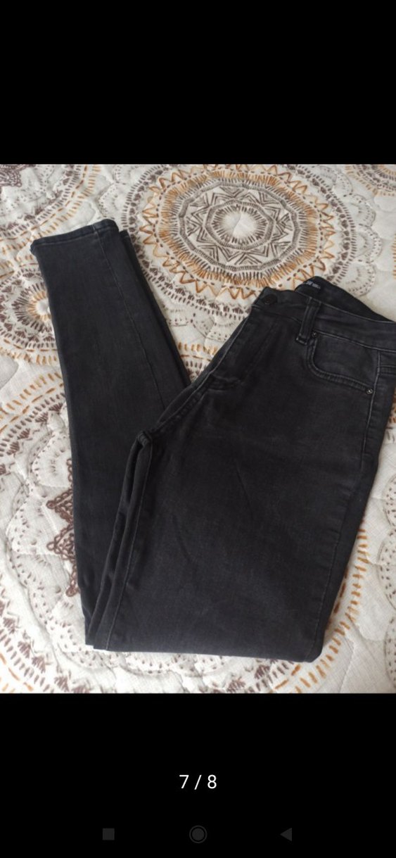 kot pantolon Jeans denim 28 antrasit bel 35 boy 92 likralı yumuş - Görsel 2