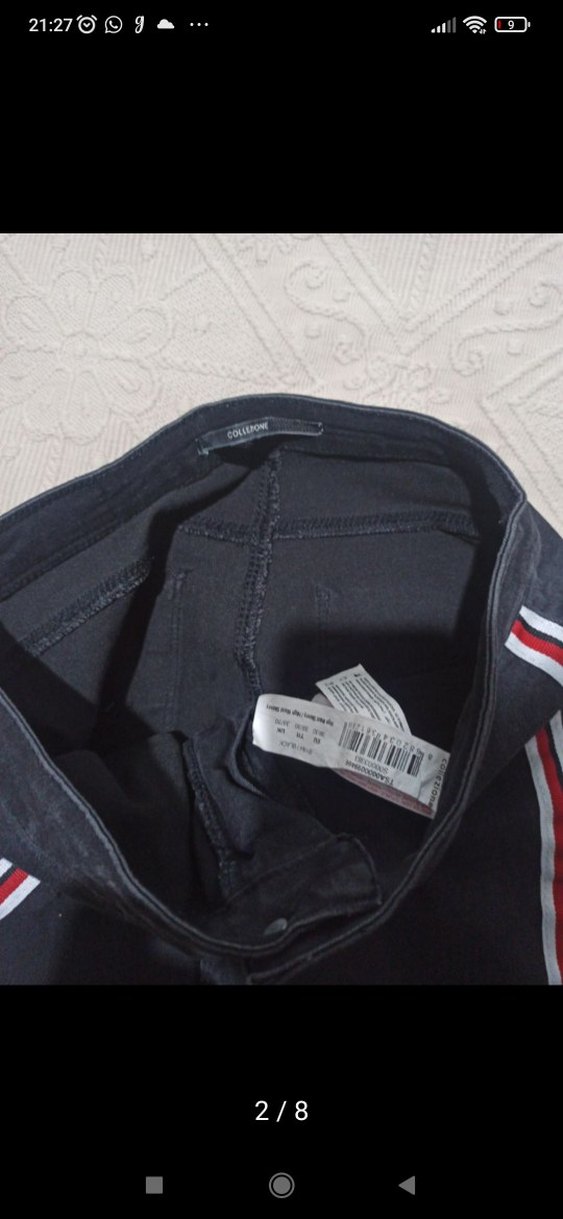 Collezione kot Jean pantolon 38 füme likralı boy 93 bel 38 az ku - Görsel 3