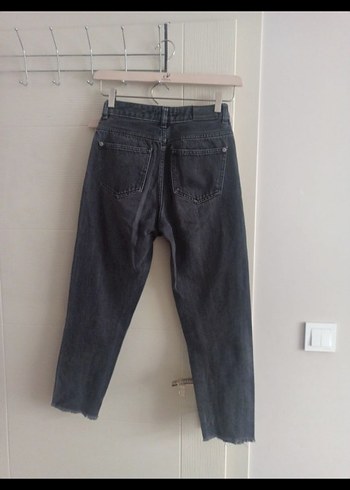 kot Jean pantolon mango denim 34 boy 84 bel 34 XS sorunsuGri Si - Görsel 7