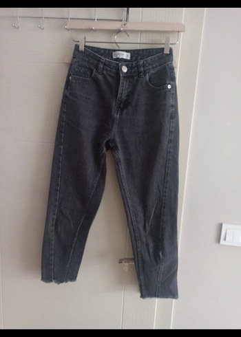 kot Jean pantolon mango denim 34 boy 84 bel 34 XS sorunsuGri Si - Görsel 4