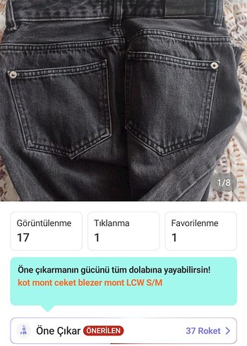 kot Jean pantolon mango denim 34 boy 84 bel 34 XS sorunsuGri Si - Görsel 6