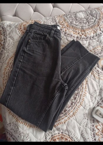 kot Jean pantolon mango denim 34 boy 84 bel 34 XS sorunsuGri Si - Görsel 2