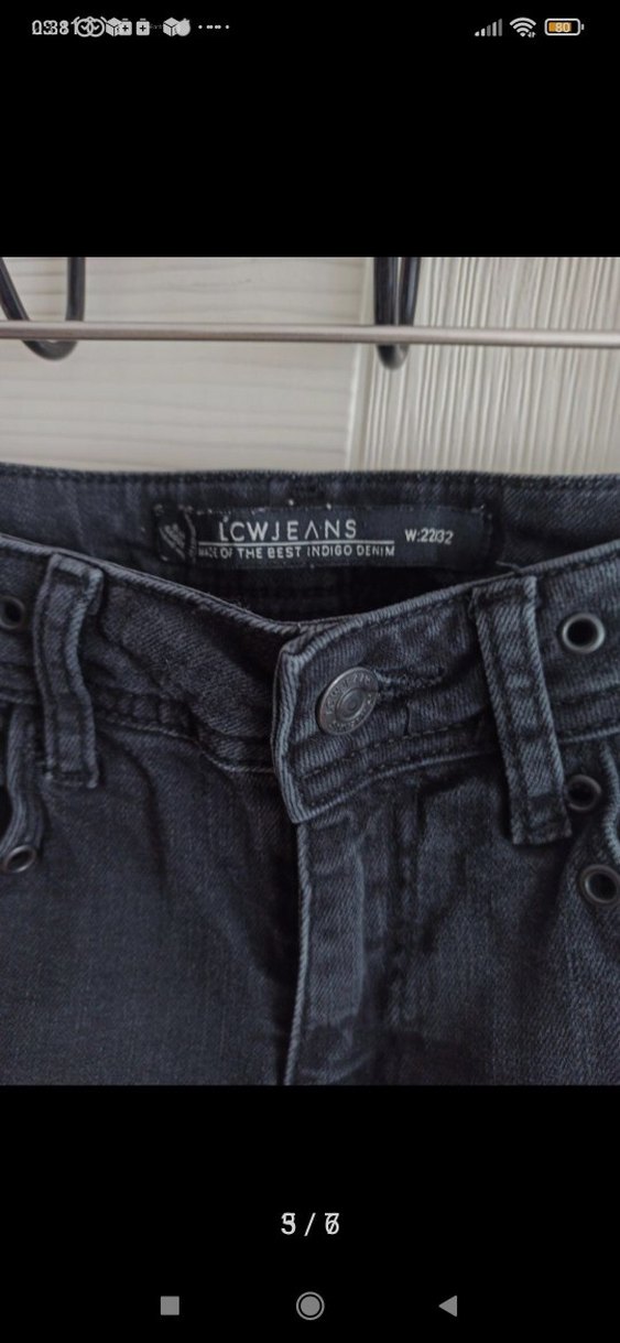 Kot pantolon LCW jeans W22/ 32 veya 13/14 yaş gibi likralı denim - Görsel 5