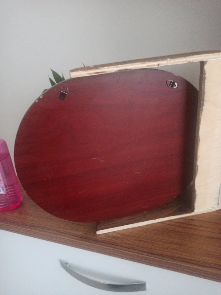 gümüş çerçeveli dekoratif ayna Bordo Parlak Çiçek Desenli - Görsel 3