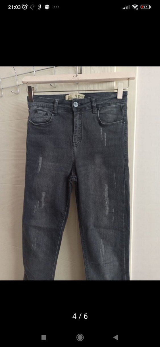 kot pantolon jeans likralı 36 XS rich woman yüksek ve kaliteli - Görsel 5