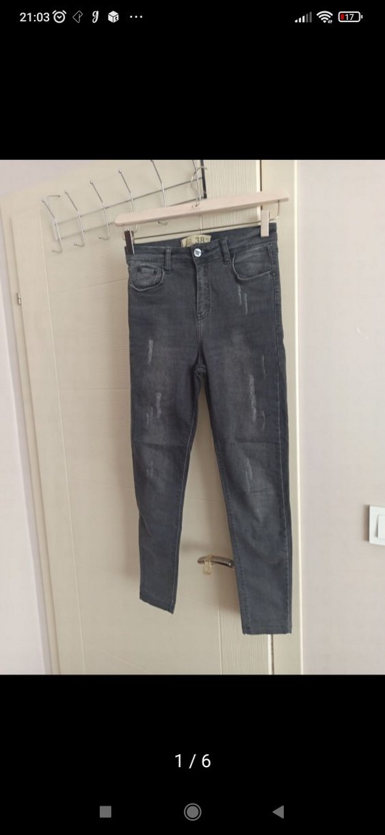 kot pantolon jeans likralı 36 XS rich woman yüksek ve kaliteli - Görsel 2