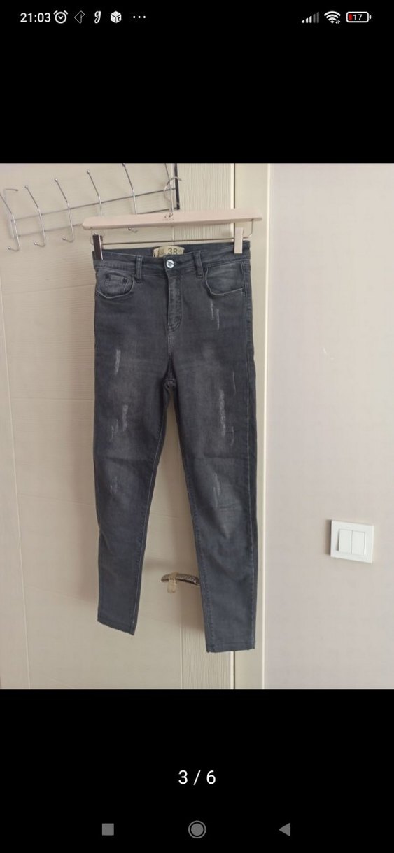 kot pantolon jeans likralı 36 XS rich woman yüksek ve kaliteli - Görsel 4