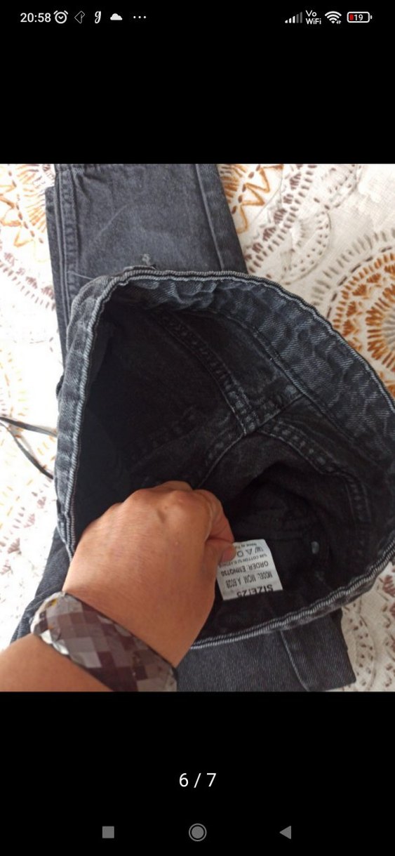 kot pantolon Jeans size 25 XS order bel 34 boy 92 mim jeans  mom - Görsel 5