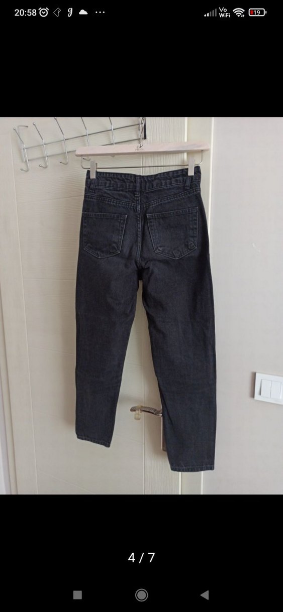 kot pantolon Jeans size 25 XS order bel 34 boy 92 mim jeans  mom - Görsel 3
