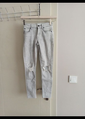 kot pantolon Jeans mango denim 32 likralı esnek yumuşak bel - Görsel 8