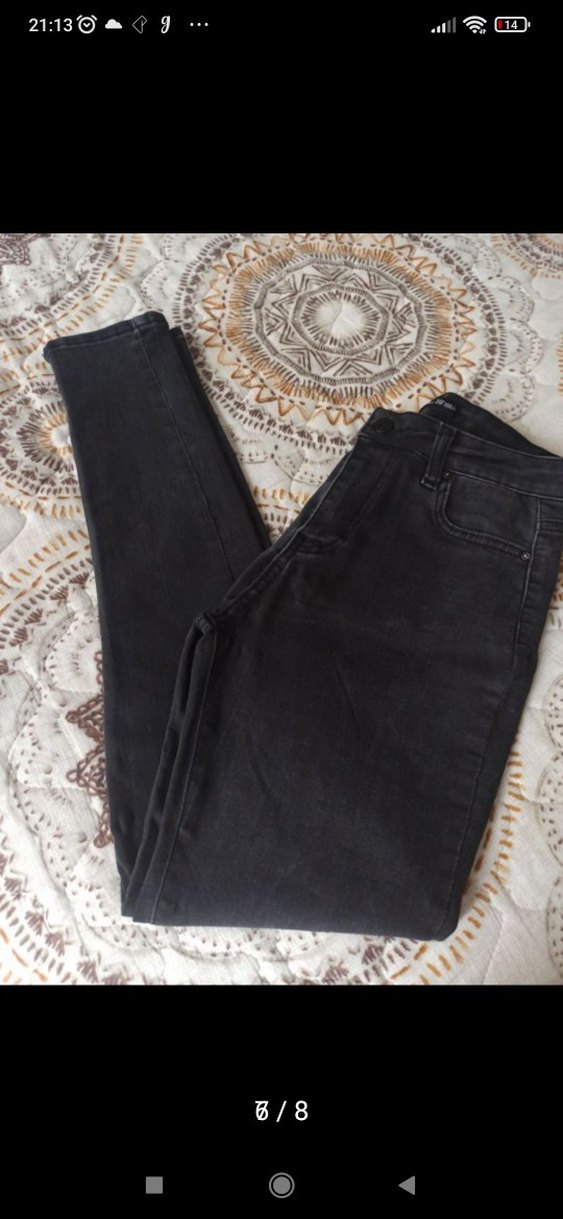 kot pantolon Jeans denim 28 palace antrasit bel 35 boy - Görsel 2